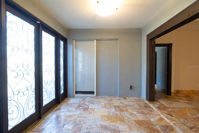 entrance foyer with french doors