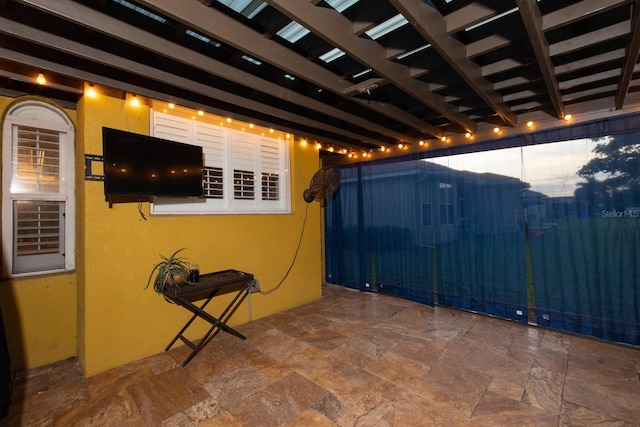 view of patio / terrace featuring a pergola