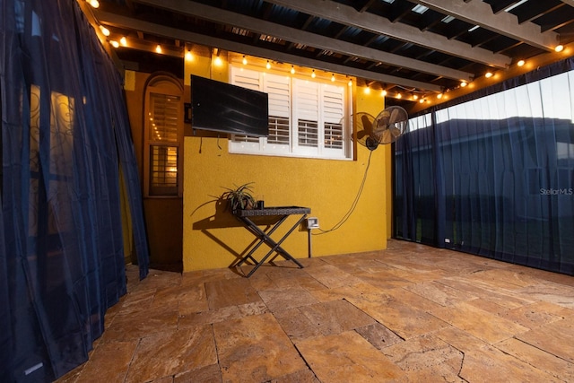 view of patio with a pergola