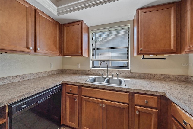 kitchen with sink and dishwasher