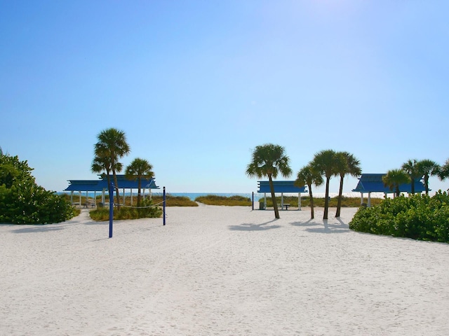 view of property's community with a water view