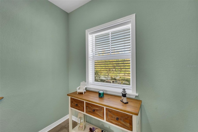 details featuring hardwood / wood-style flooring