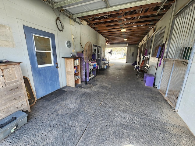 view of horse barn