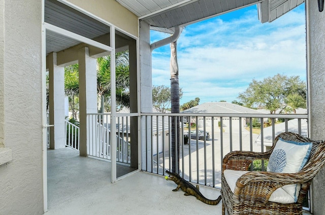 view of balcony