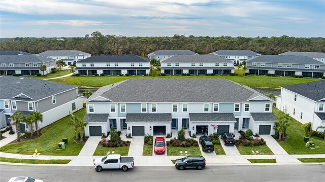 drone / aerial view featuring a residential view