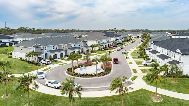 drone / aerial view featuring a residential view