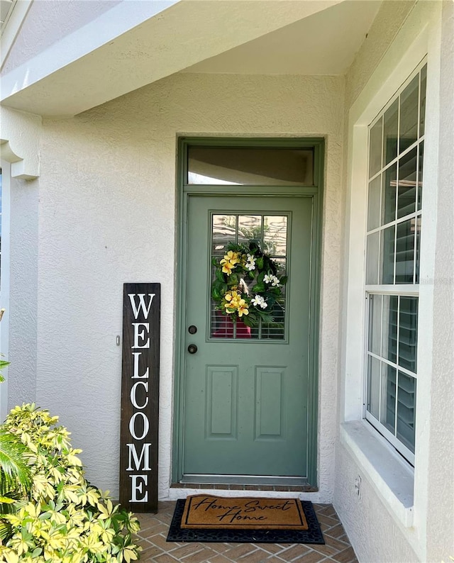 view of exterior entry