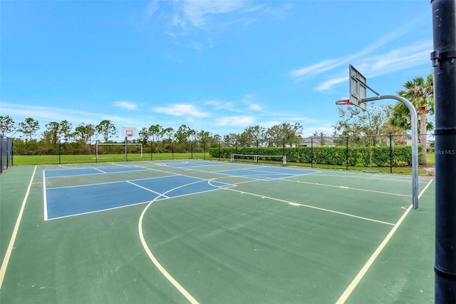 view of sport court