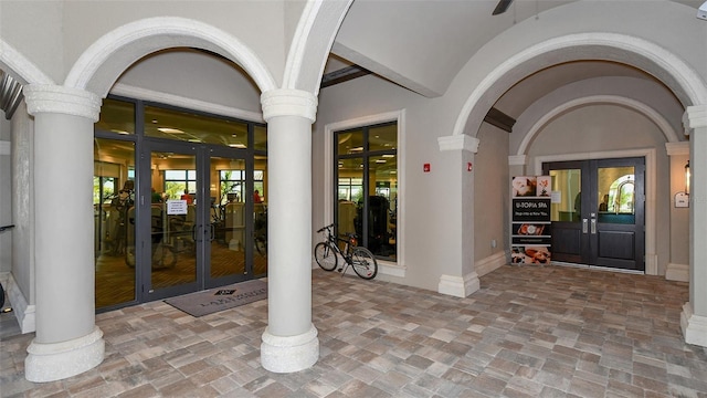 view of exterior entry with french doors