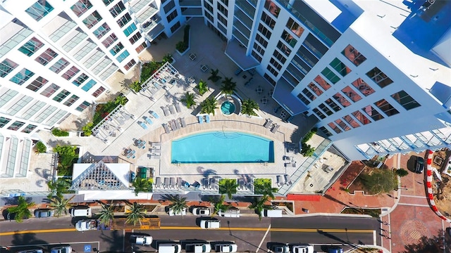 birds eye view of property