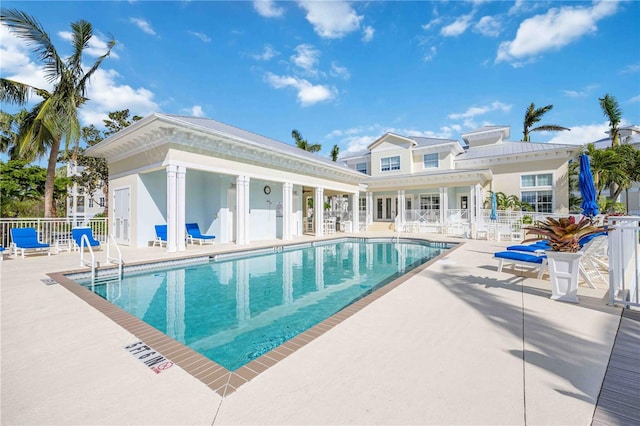 view of pool with a patio area