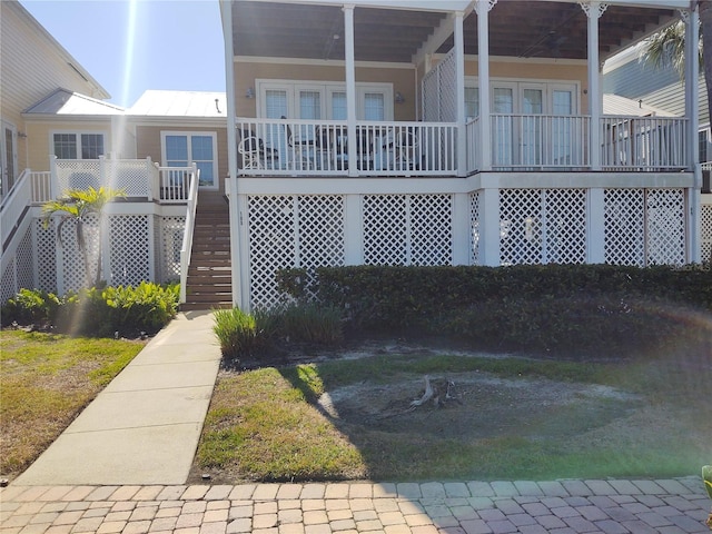 view of rear view of property