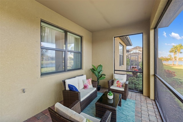 view of sunroom / solarium