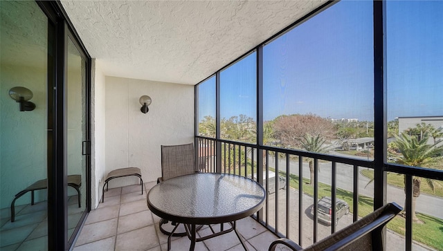 view of sunroom