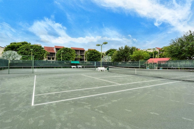 view of tennis court