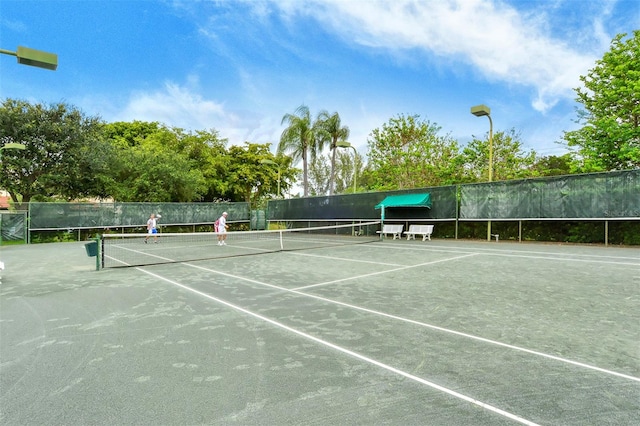 view of sport court