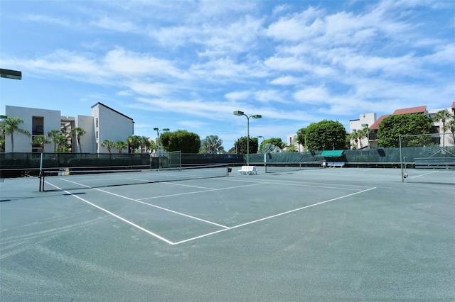 view of tennis court