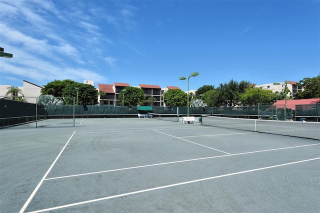 view of tennis court