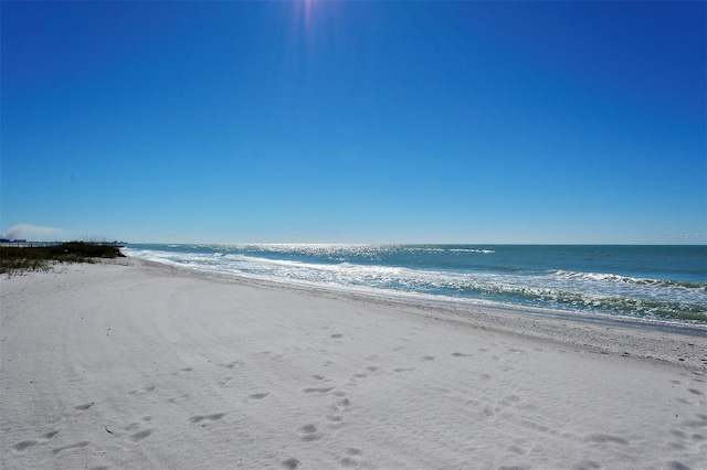 property view of water with a view of the beach