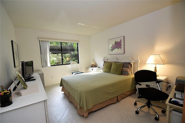 view of tiled bedroom