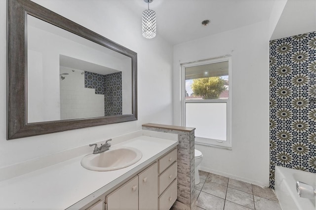 2420 Sunnyside St, Sarasota, FL 34239 - bathroom featuring vanity, a bathtub, and a shower