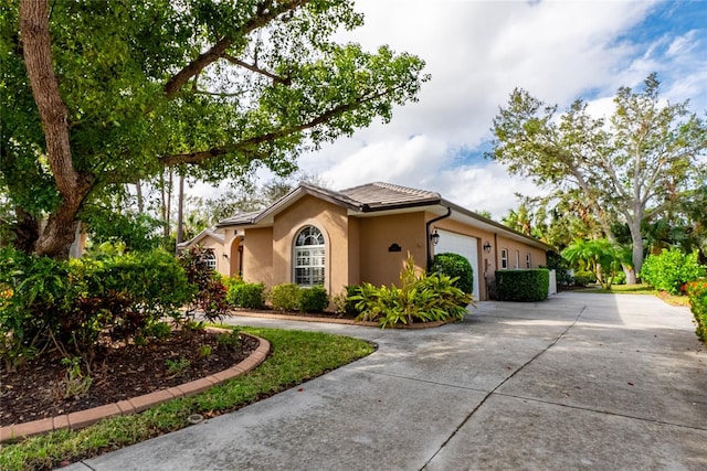 view of front of house featuring a garage