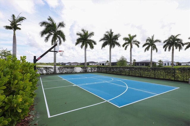 view of basketball court