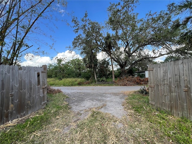 view of road