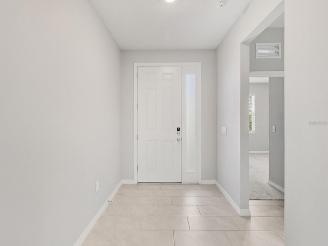 view of tiled entryway