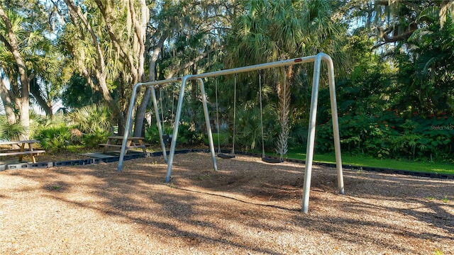 view of play area