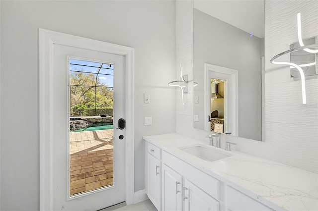 bathroom featuring vanity