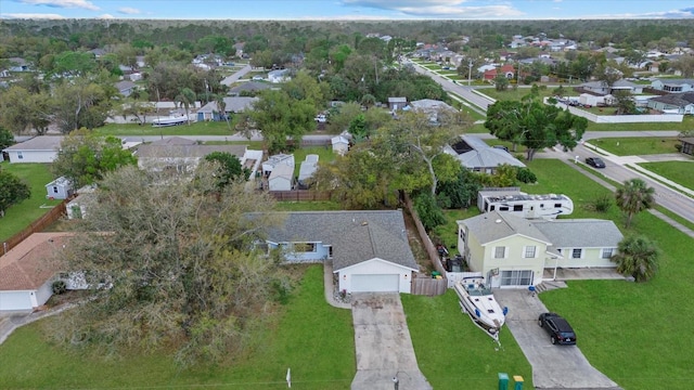 bird's eye view featuring a residential view