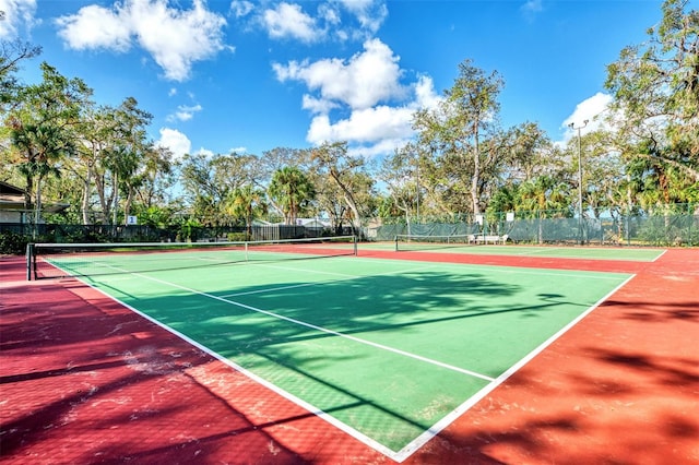 view of tennis court