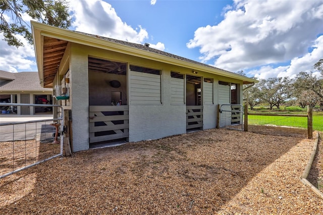 view of stable