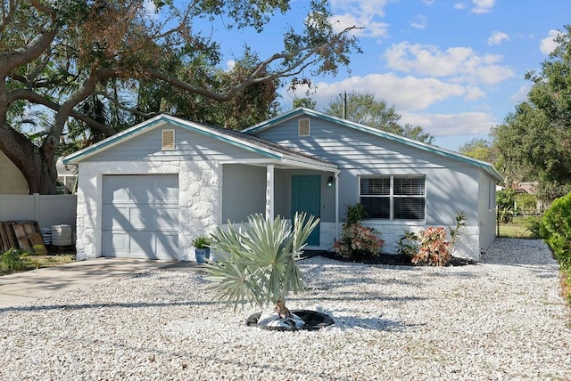 ranch-style house with a garage