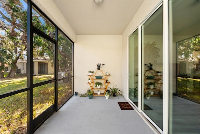 view of sunroom / solarium