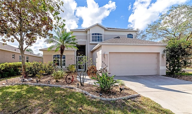 front facade featuring a garage