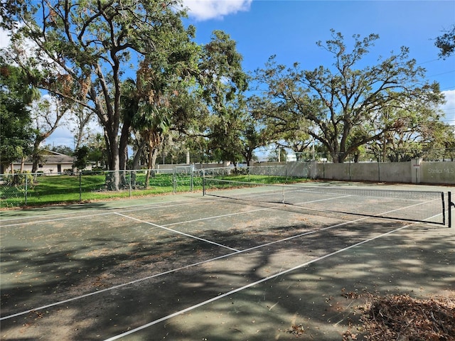 view of tennis court