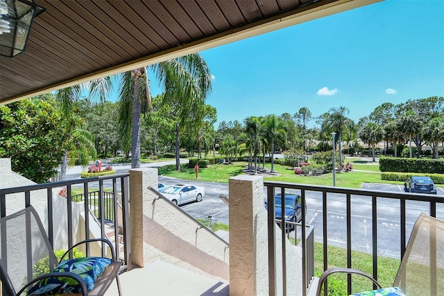 view of balcony