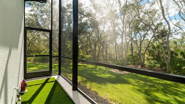 9260 Swaying Branch Rd, Sarasota, FL 34241 - view of unfurnished sunroom