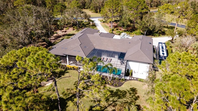 9260 Swaying Branch Rd, Sarasota, FL 34241 - aerial view of property and surrounding area with a pool area