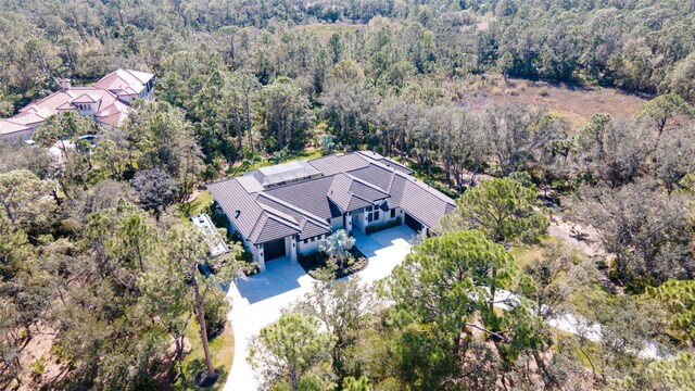 9260 Swaying Branch Rd, Sarasota, FL 34241 - view from above of property with a heavily wooded area