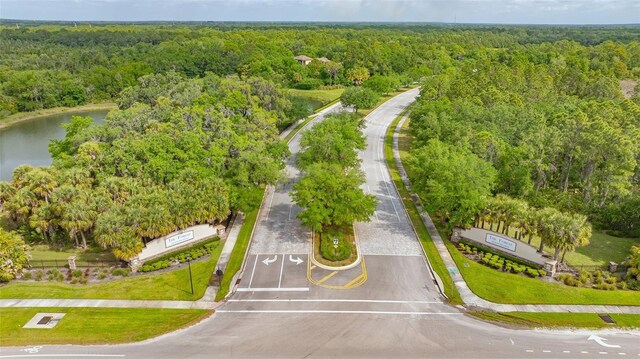 9260 Swaying Branch Rd, Sarasota, FL 34241 - aerial view of a heavily wooded area and a large body of water