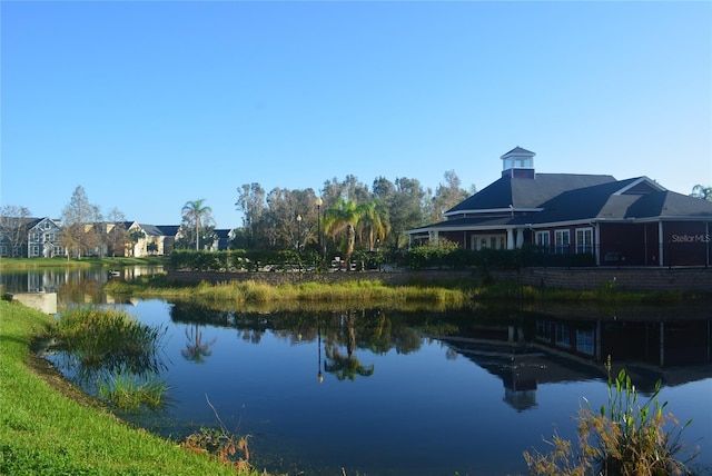 view of water feature