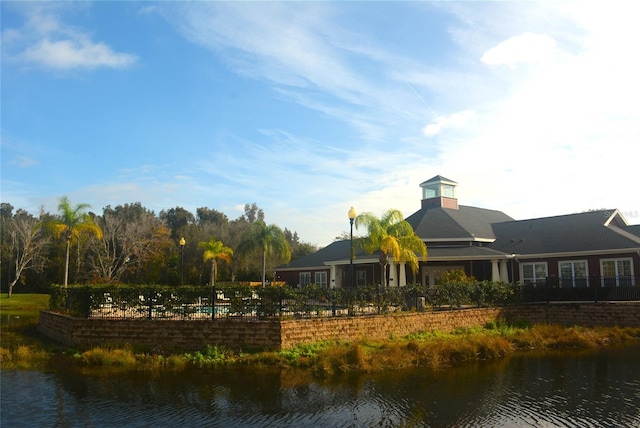 view of water feature