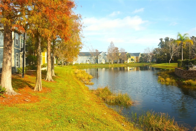 view of water feature