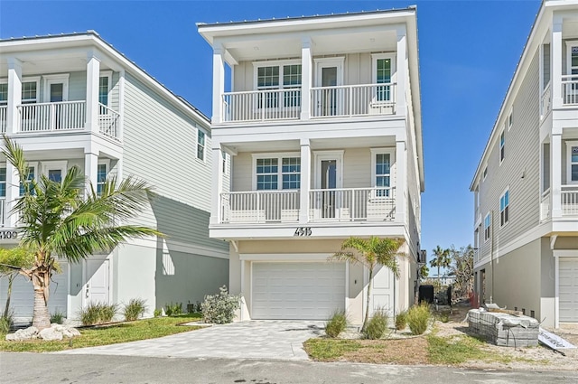 beach home with a garage