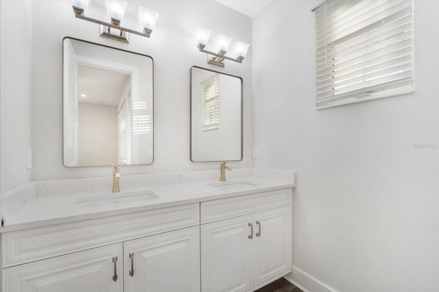 bathroom featuring vanity