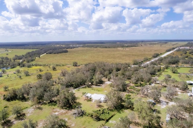 bird's eye view featuring a rural view