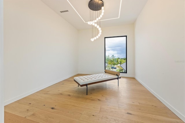 unfurnished dining area featuring hardwood / wood-style flooring